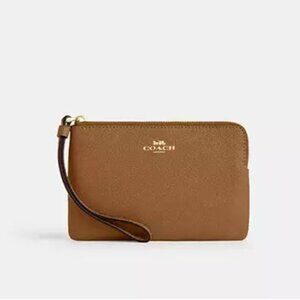 Coach Corner Zip Wristlet